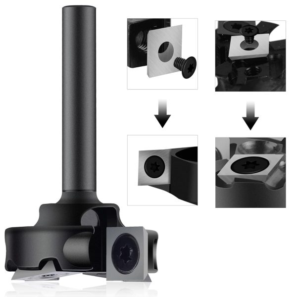 SpeTool Bottom Cleaning Router Bit 1-1/4in Carbide for CNC-2