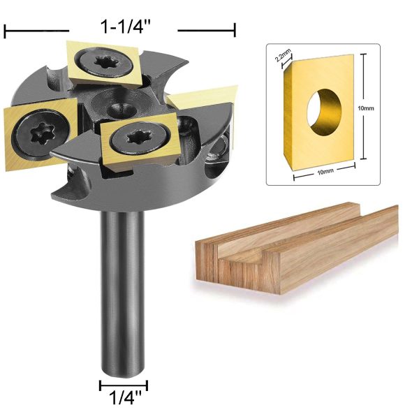 Carbide Router Bit SpeTool 1-1/4in Straight Cut-4