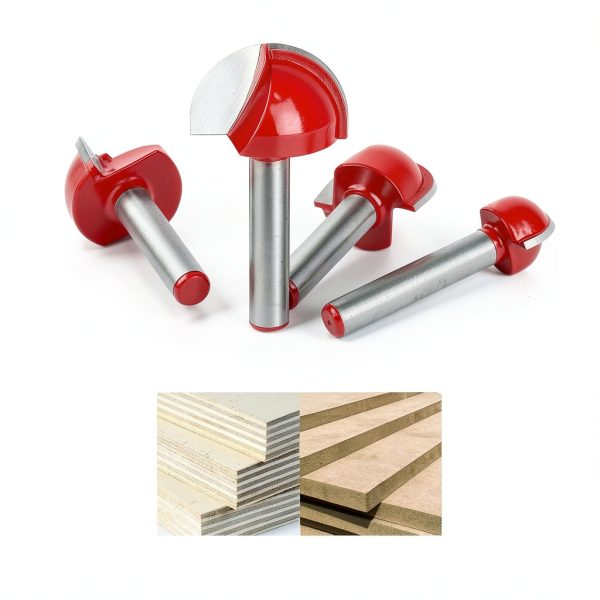 jeonan Cove Box Router Bits 1/4 Shank Set Woodworking Tools-2