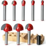 jeonan Cove Box Router Bits 1/4 Shank Set Woodworking Tools-0