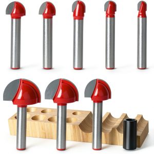 jeonan Cove Box Router Bits 1/4 Shank Set Woodworking Tools-0