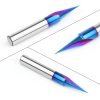 EANOSIC V Groove Router Bits Solid Carbide CNC Engraving Set-5