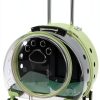 Rolling Cat Carrier Wawuwao Acrylic Travel Bag-1