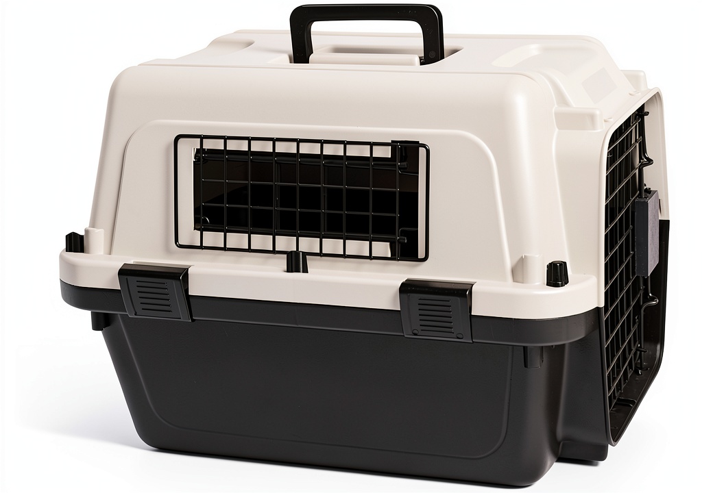 FOURPAW pet carrier being placed in an airplane overhead bin