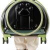Rolling Cat Carrier Wawuwao Acrylic Travel Bag-4