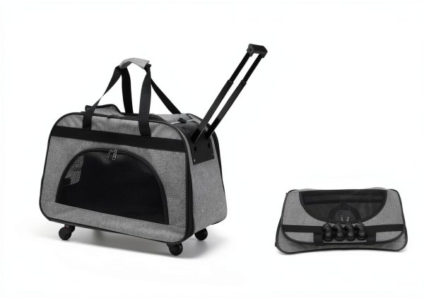 Paws Touch Cat Carrier Grey Hard‑Sided Design-4