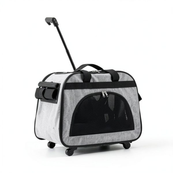 Paws Touch Cat Carrier Grey Hard‑Sided Design-5