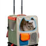 Pvppy Sesaii WB-1 Cat Carrier 4-in-1 Hard‑Sided Backpack with Wheels-0