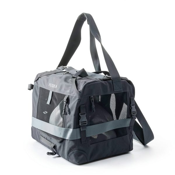 Petseek Extra Large Cat Carrier with Iron Frame Collapsible Design-2