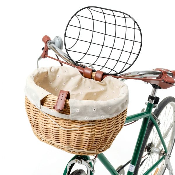 Rattan Cat Carrier SPYMINNPOO Hard Sided Basket with Metal Cover-1