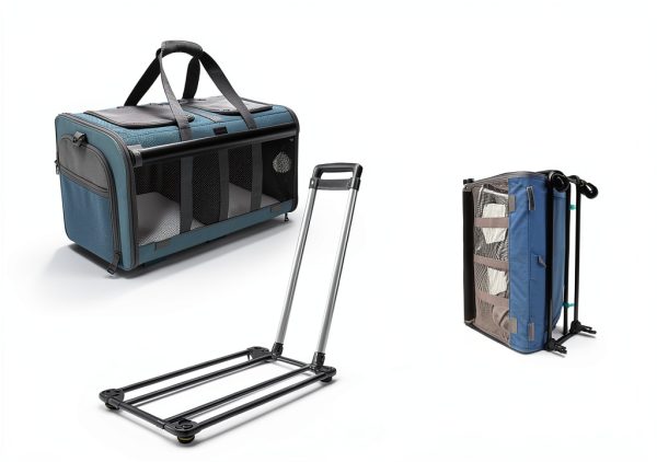 GJEASE Cat Hard Sided Carrier L Model Durable Ventilated Travel Crate-6