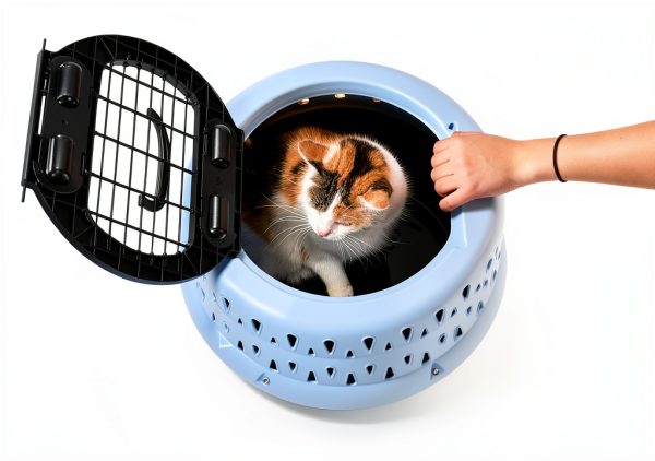 Cat Carrier Doskocil Get-A-Round 41429 Durable Plastic Kennel-4