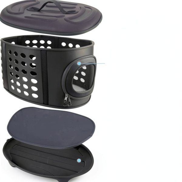 Yadier Hard‑Side Cat Carrier 17x13x14 Waterproof Dual‑Door Travel-2