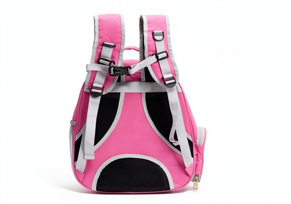 Large Cat Backpack Carrier Vivicreate Transparent Bubble Design Pink-2