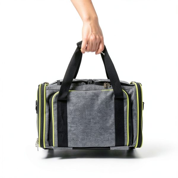 Cat Carrier with Wheels by Feestars Spacious Case for Cats and Dogs-4