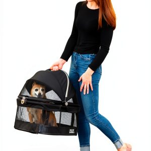 Pet Gear No-Zip View 360 Pet Carrier & Car Seat Onyx 20‑inch Hard-0