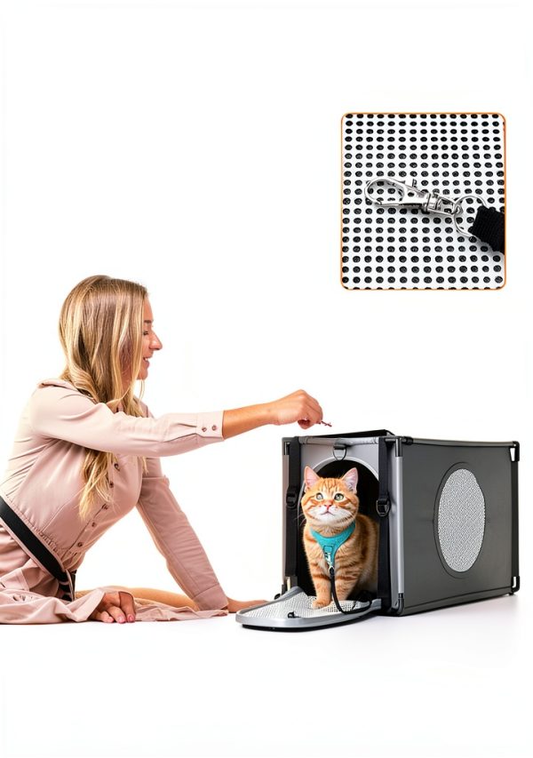Pet Carrier Pleker 4-in-1 Cat Tree Tower with Door Hanging-6