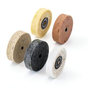 𝐋𝐮𝐨 𝐤𝐞 5 Pcs 3'' Grinding/Buffing Wheels - 3/8'' Arbor Hole Abrasive Polishing Wheel Aluminum Buffing Kits for Bench Grinder-0