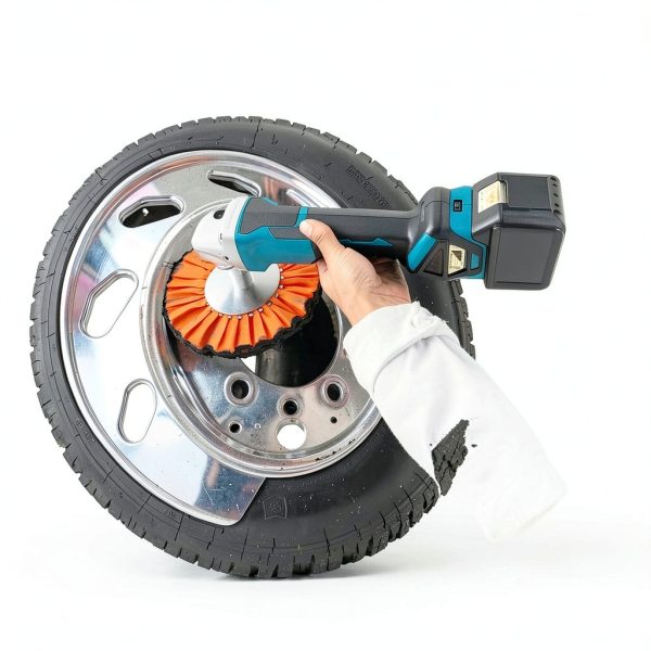 10" Soft Airway Buffing Wheel White Flannel / 5/8'' Arbor Hole/Finish Polish Step for Angle Grinder - 1 PCS-5