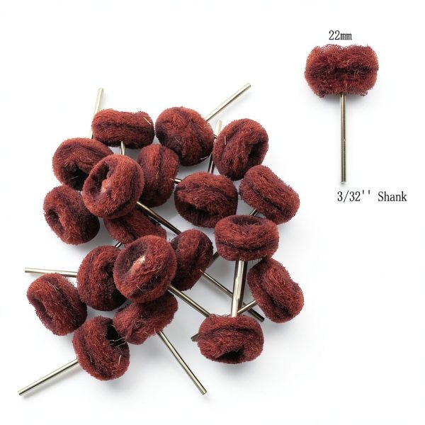 Luo ke 80 Pcs Mini Polishing Wheel - 3/32'' Shank Various Buffing Polishing Wheel for Rotary Tools-2