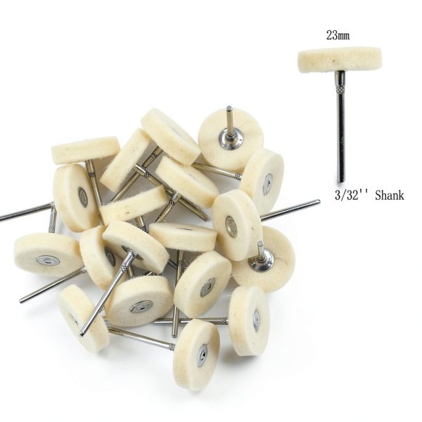 Luo ke 80 Pcs Mini Polishing Wheel - 3/32'' Shank Various Buffing Polishing Wheel for Rotary Tools-3